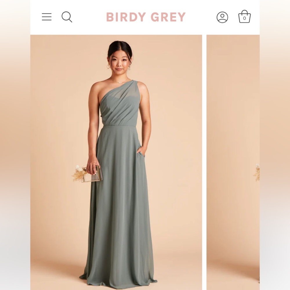 BIRDY GREY KIRA DRESS- CHIFFON SEA GLASS BRIDESMAID DRESS